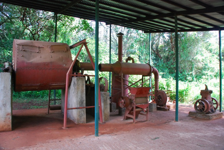 Ancient Coffee Machine at Karen Blixen Museum in Nairobi, Kenya