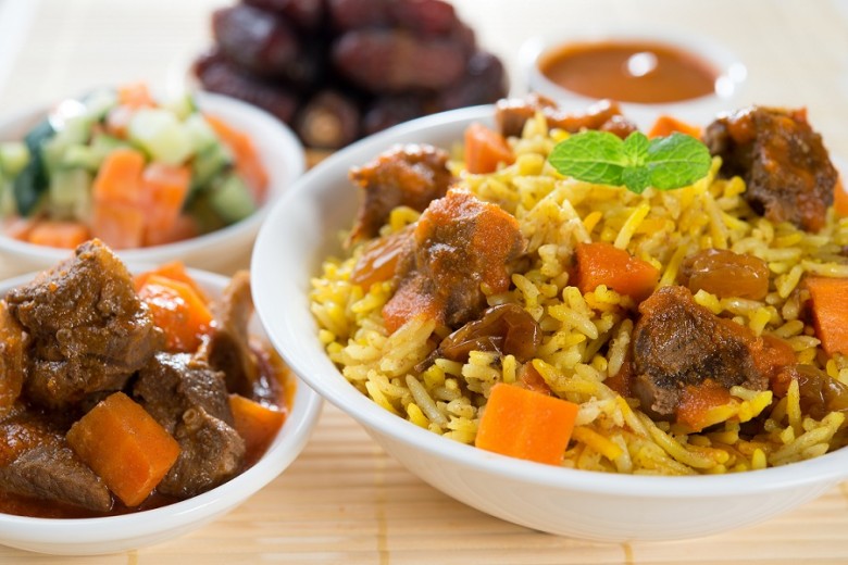 Arab rice, Ramadan food in middle east usually served with tando