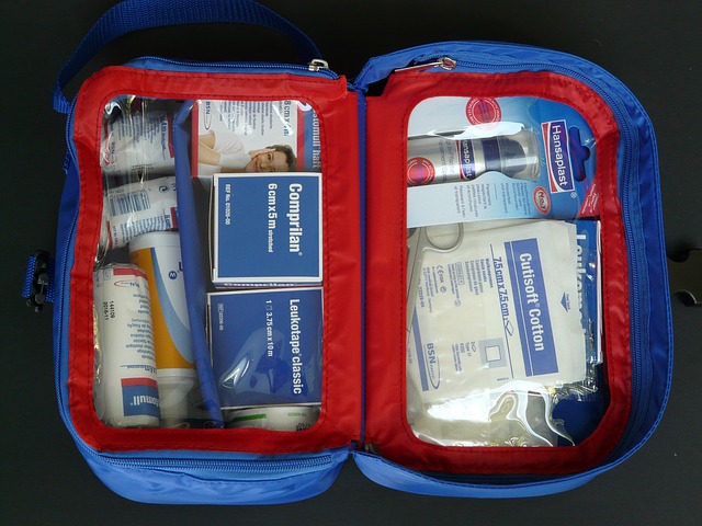 first-aid-kit including medication