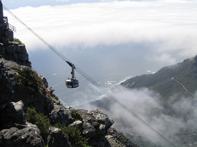 Cable Car on Table Mountain, Cape Town