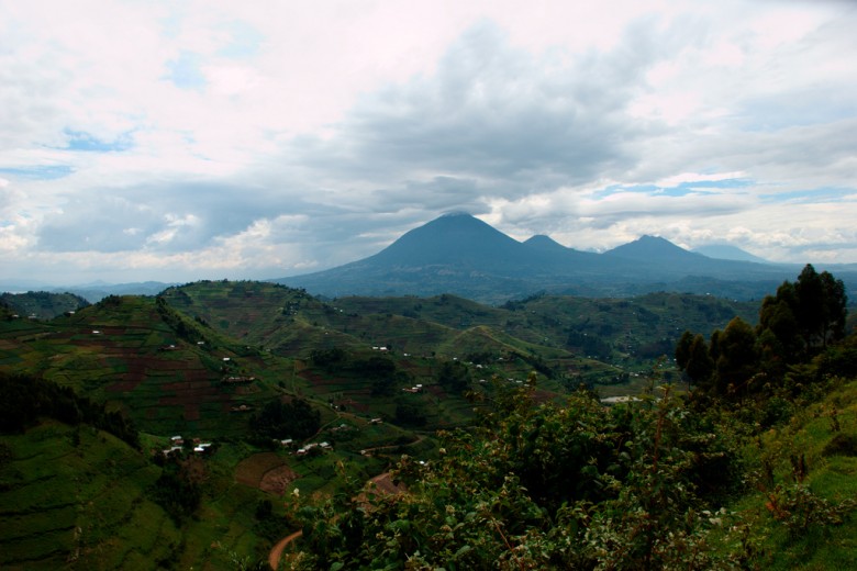 Virunga Mountains in Uganda