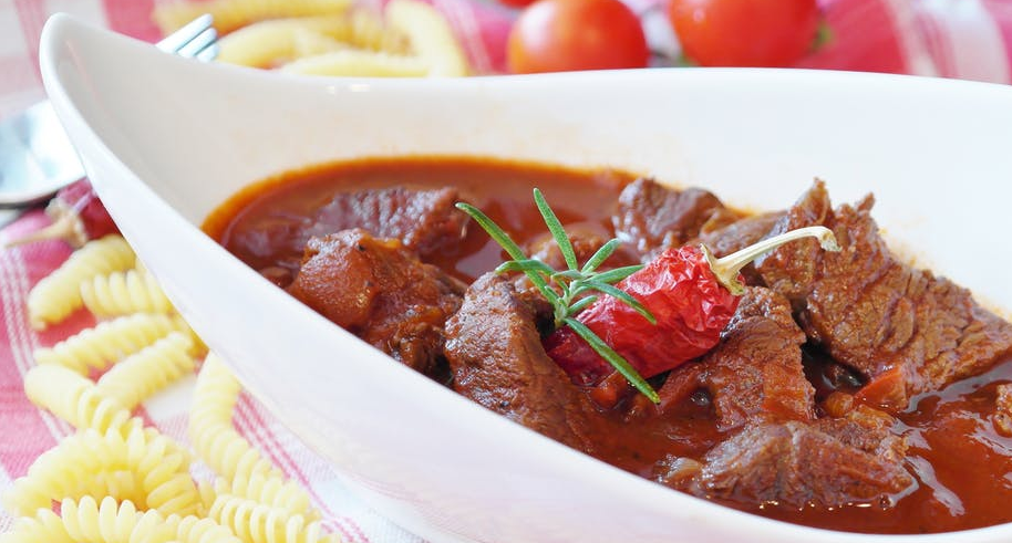 delicious serving of Chinese style meat stew