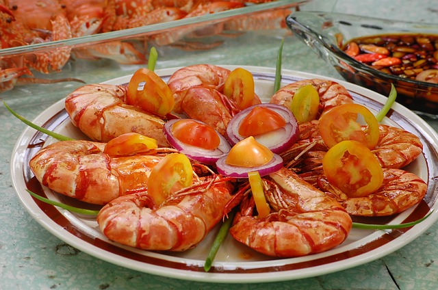 delicious serving of prawns