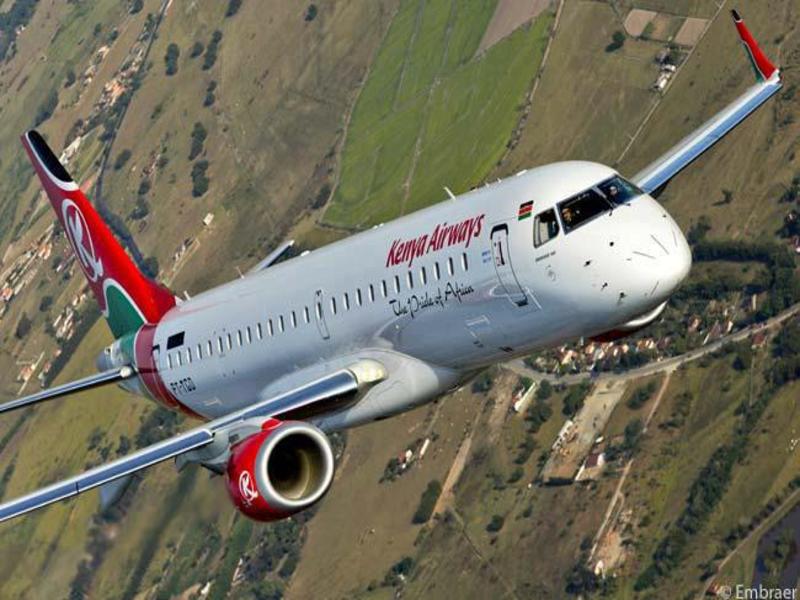 Kenya Airways Plane taking flight