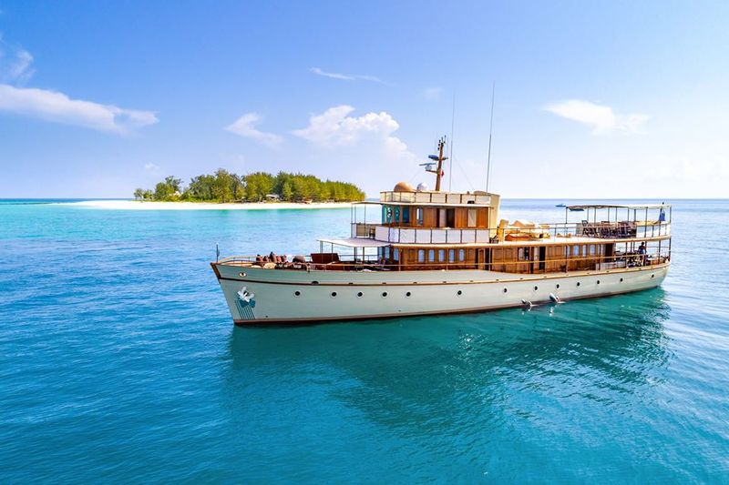 The private cruise ship at Thanda Island