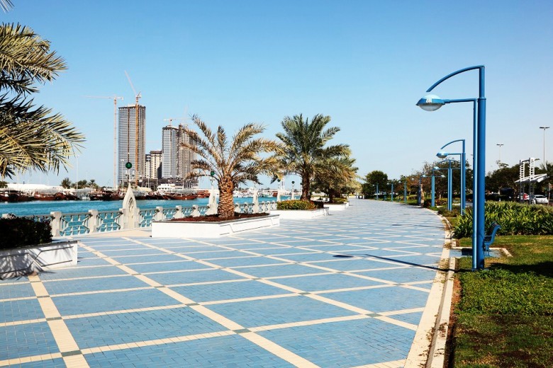 Corniche in Abu Dhabi United Arab Emirates