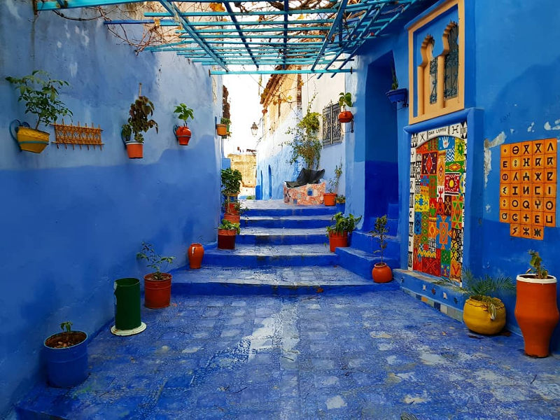 morocco blue town